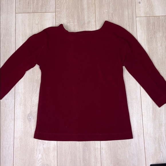 Ann Taylor Tops - Ann Taylor | Burgundy Blouse W/ Gold Buttons Small